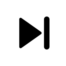 Skip Forward Mini Fill Icon