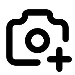 Camera Plus Line Icon