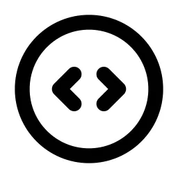 Code Circle Line Icon