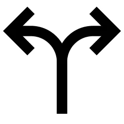 Arrows Split Left Right Icon