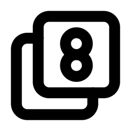 Box Multiple 8 Line Icon