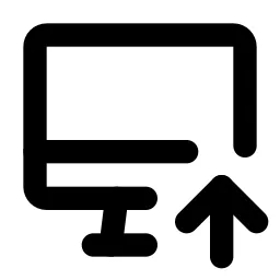 Device Imac Up Line Icon