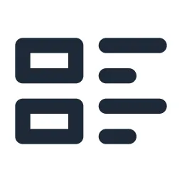 Layout Card List Line Icon