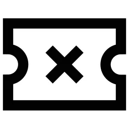 Xmark Ticket Icon