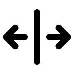 Arrow Bar Both Line Icon