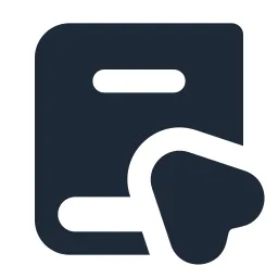 Book Cursor 2 Solid Icon