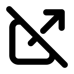 External Link Off Line Icon