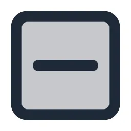 Minus Box Duotone Icon