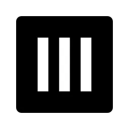 Layout Vertical Fill Icon