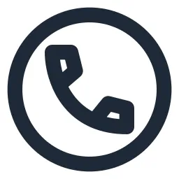 Phone Circle Line Icon