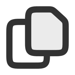 Document Duplicate Duotone Icon