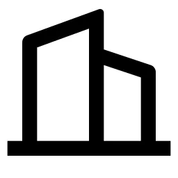 Building 2 Line Icon