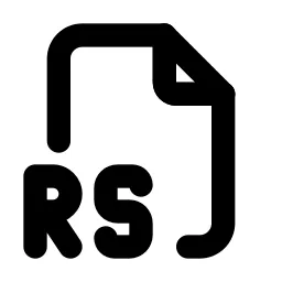File Type Rs Line Icon