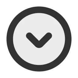 Chevron Down Circle Duotone Icon