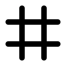 Grid 3x3 Line Icon