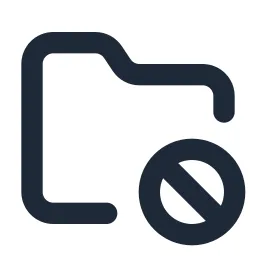Folder Block Line Icon