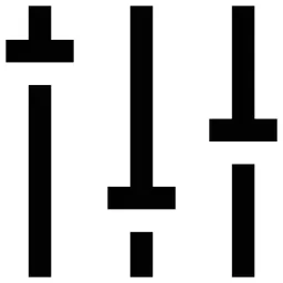 Vertical Sliders Lines Icon