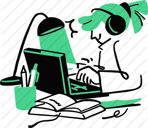 Person Working With Music