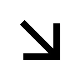 Arrow Right Down Line Icon