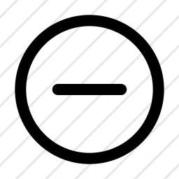 Circle Minus Remove Icon