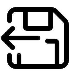Floppy Disk Arrow Out Icon