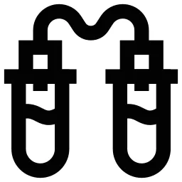 Connected Test Tubes Icon
