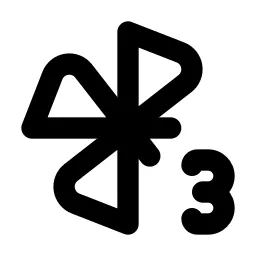 Car Fan 3 Line Icon