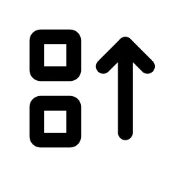 Sort Ascending 2 Line Icon