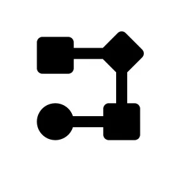 Flow Chart Fill Icon