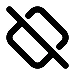 Square Rotated Off Line Icon