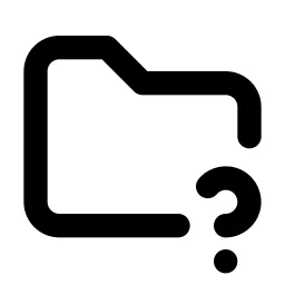 Folder Question Line Icon