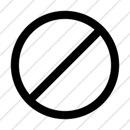 Circle Ban Sign Circle Block Ads Icon