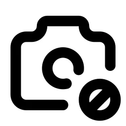 Camera Cancel Line Icon
