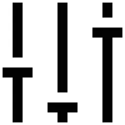 Sliders Up Lines Icon