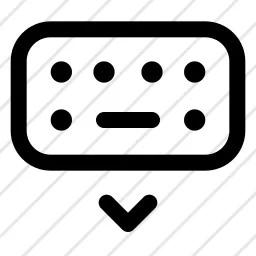 Keyboard Down Icon