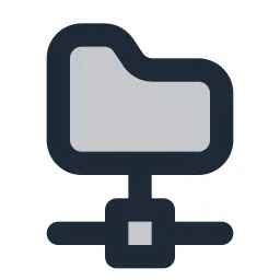 Folder Connect Duotone Icon