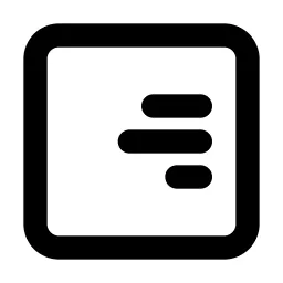 Align Box Right Middle Line Icon