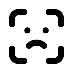 Face Id Error Line Icon