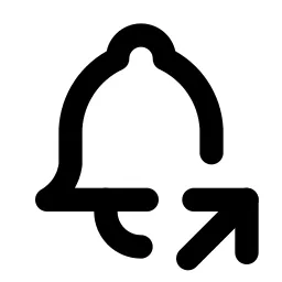 Bell Share Line Icon