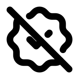 Rosette Discount Check Off Line Icon
