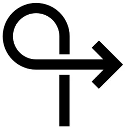 Overlap Right Arrow Icon