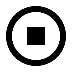 Stop Circle Line Icon