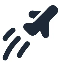 Airplane Flight 2 Solid Icon