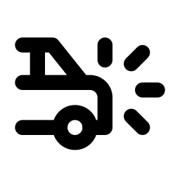 Car Crash Line Icon