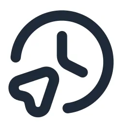 Clock Cursor 2 Line Icon