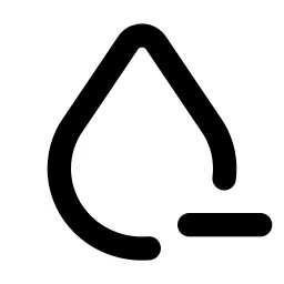 Droplet Minus Line Icon