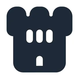 Castle Tower 2 Solid Icon