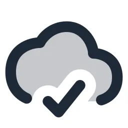 Cloud Check Duotone Icon