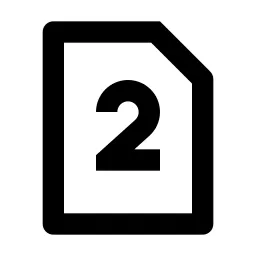 Dual Sim 2 Line Icon