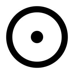 Circle Dot Line Icon